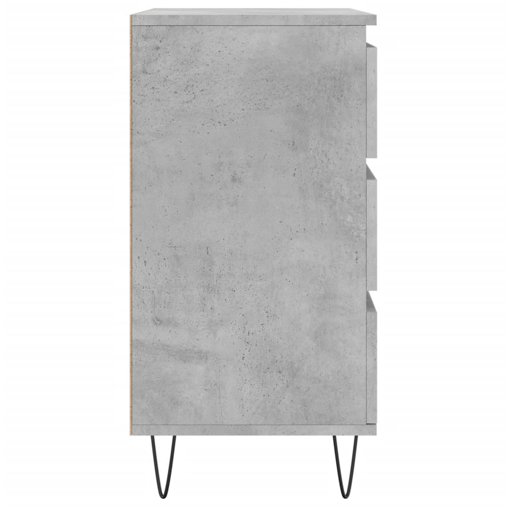 Skjenk betonggrå 60x35x70 cm konstruert tre
