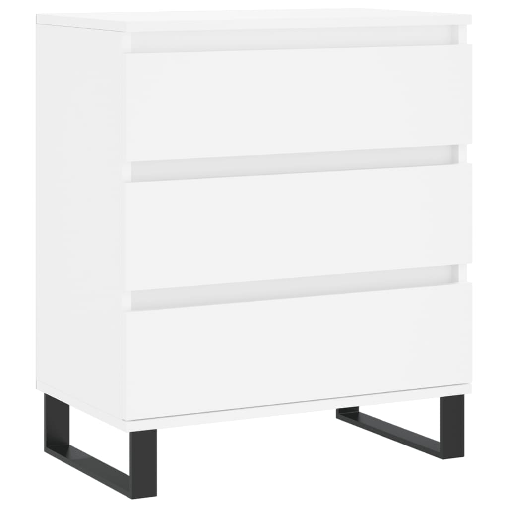 Skjenk hvit 60x35x70 cm konstruert tre