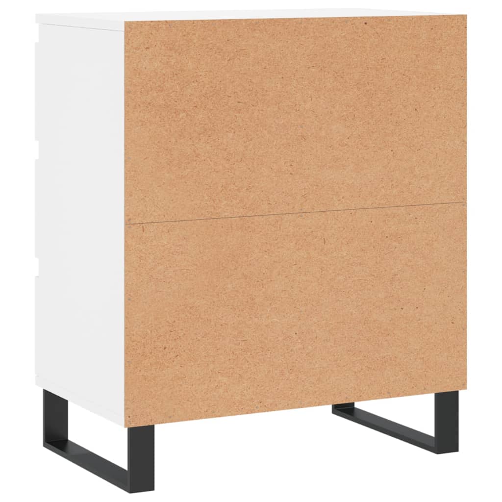 Skjenk hvit 60x35x70 cm konstruert tre