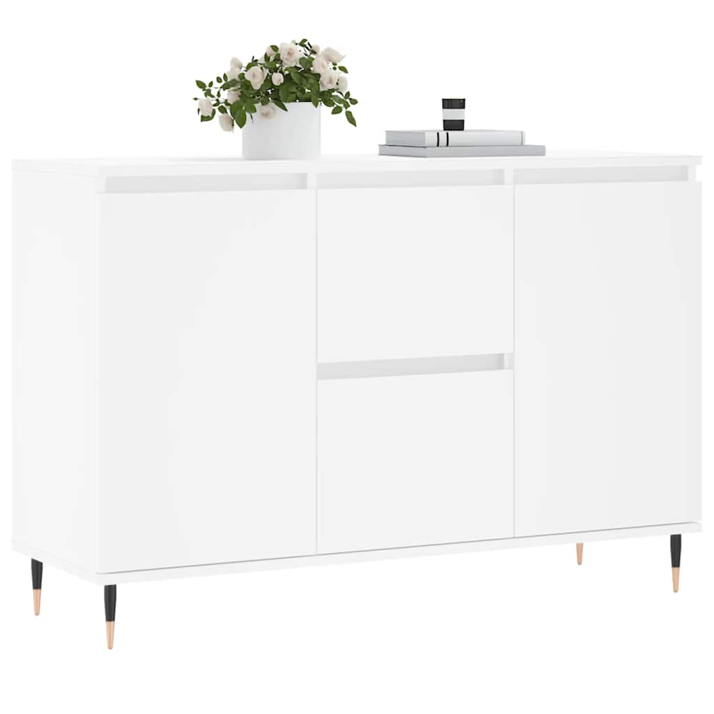 Skjenk hvit 101,5x35x70 cm konstruert tre vidaXL