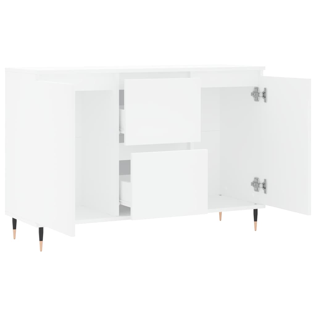 Skjenk hvit 101,5x35x70 cm konstruert tre vidaXL