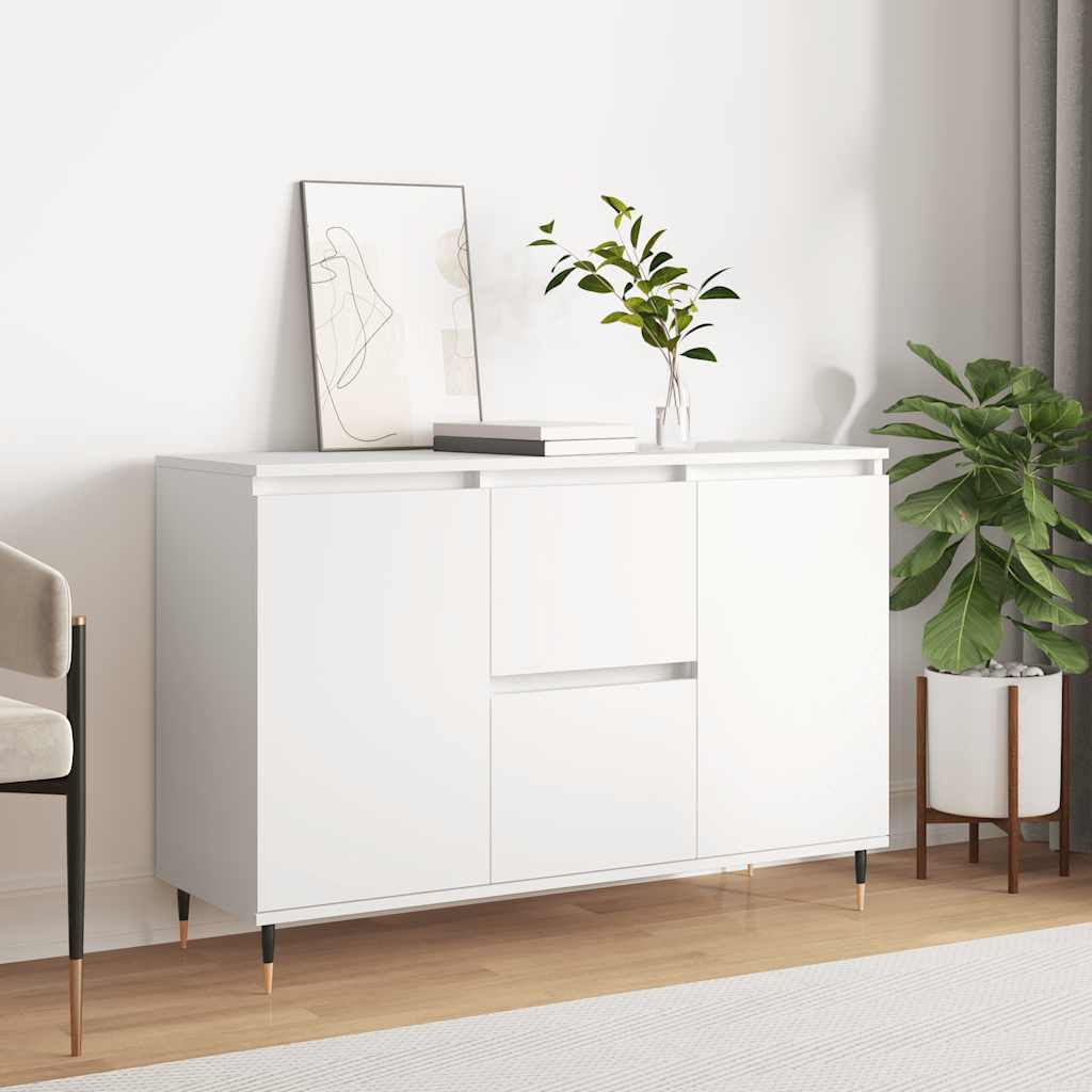 Skjenk hvit 101,5x35x70 cm konstruert tre vidaXL