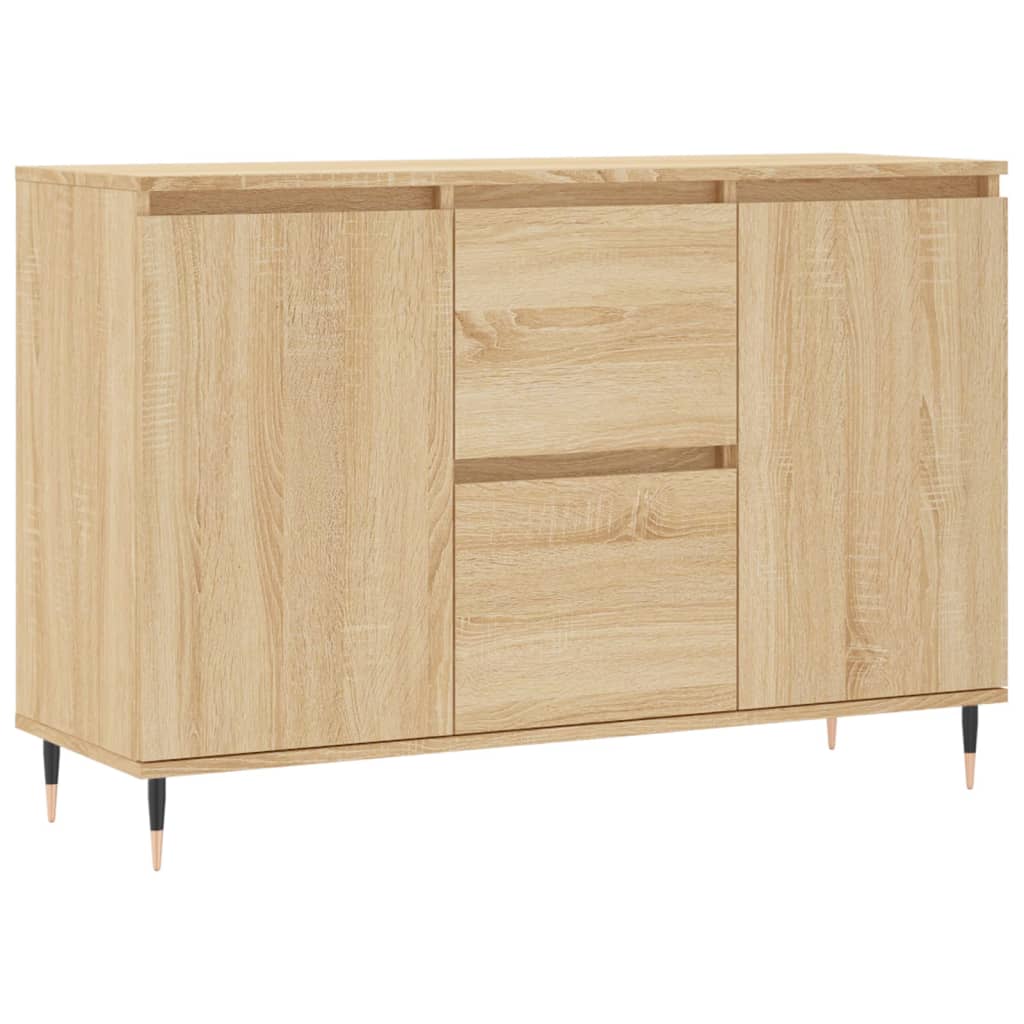 Skjenk sonoma eik 101,5x35x70 cm konstruert tre
