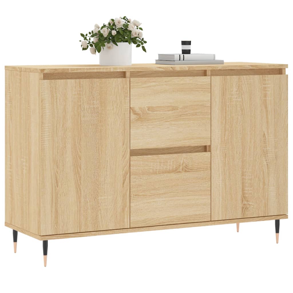 Skjenk sonoma eik 101,5x35x70 cm konstruert tre
