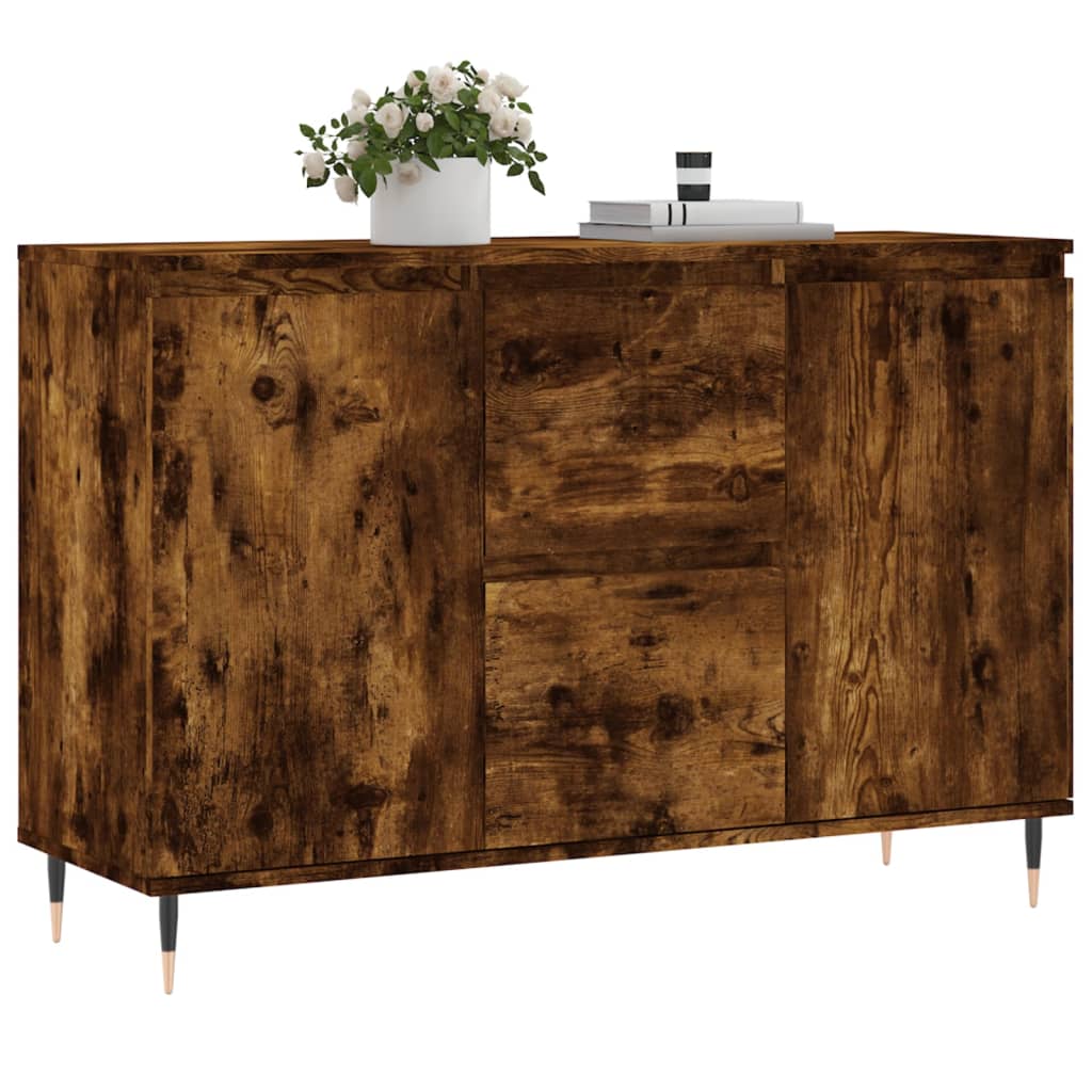 Skjenk røkt eik 101,5x35x70 cm konstruert tre