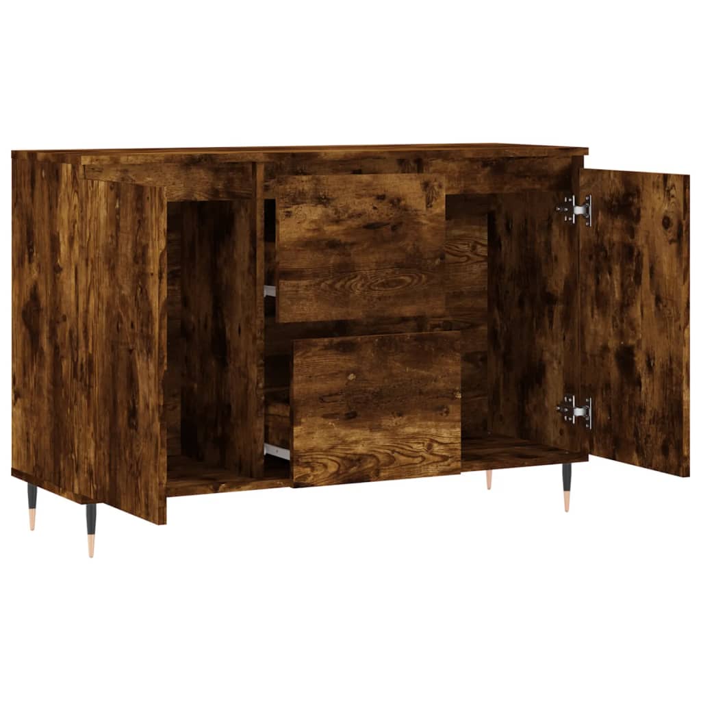 Skjenk røkt eik 101,5x35x70 cm konstruert tre
