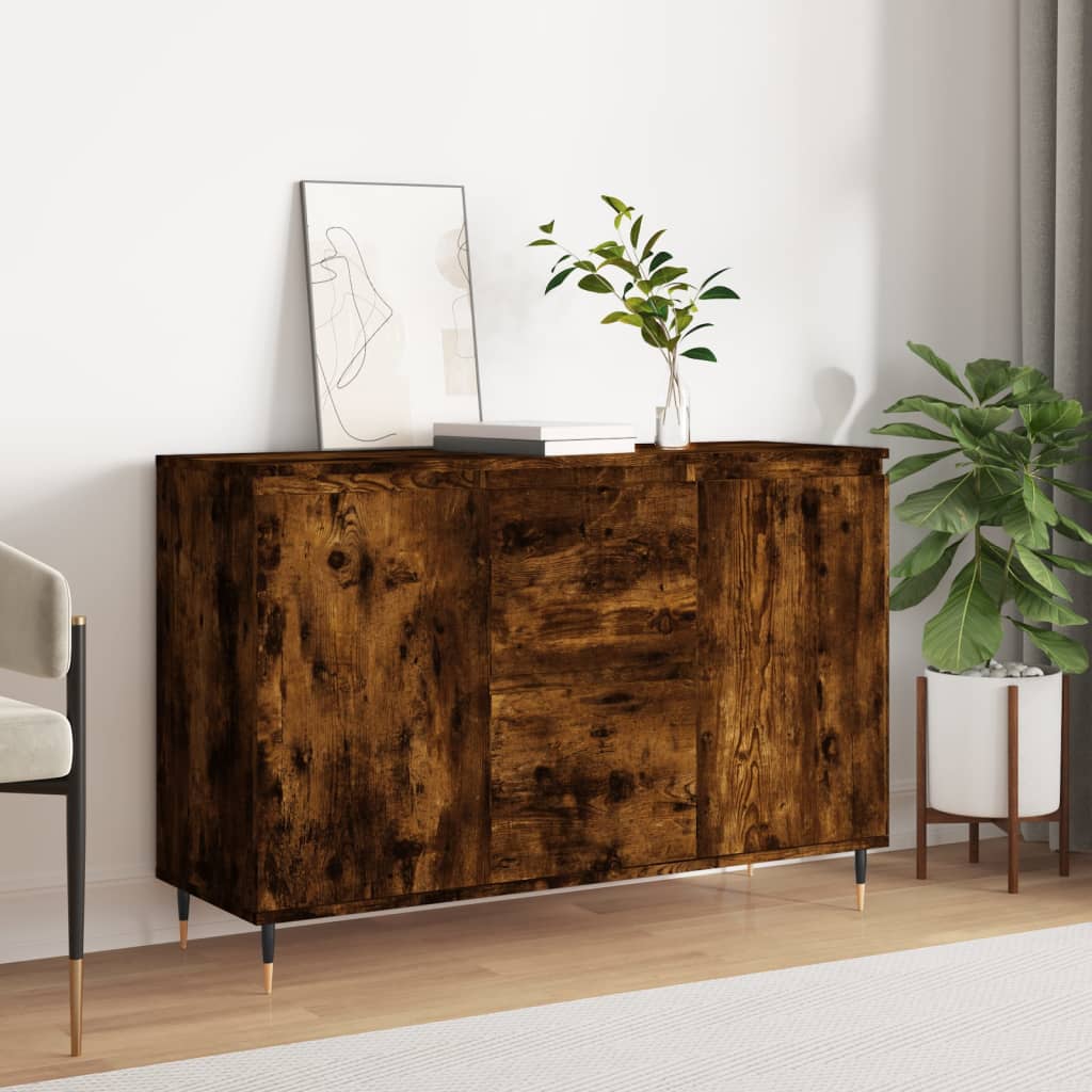 Skjenk røkt eik 101,5x35x70 cm konstruert tre