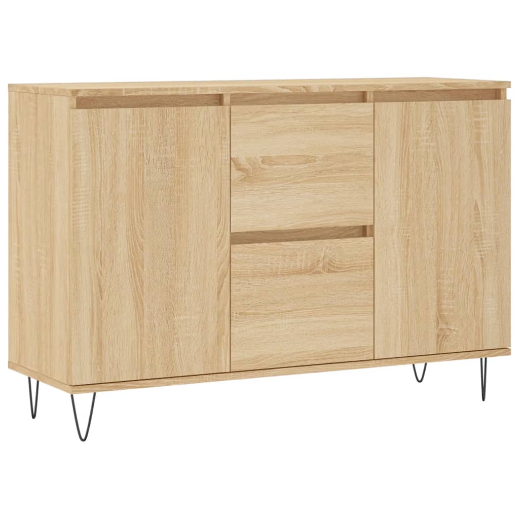 Skjenk sonoma eik 101,5x35x70 cm konstruert tre