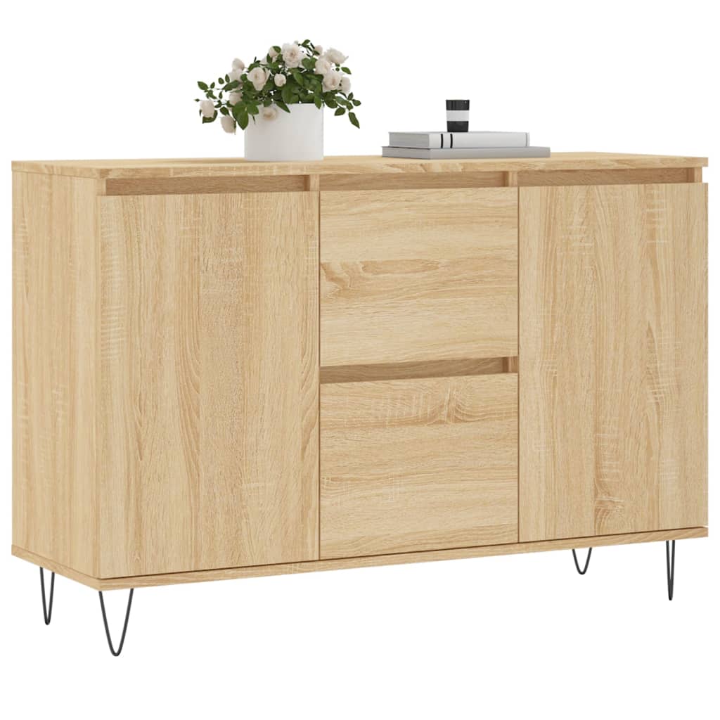 Skjenk sonoma eik 101,5x35x70 cm konstruert tre
