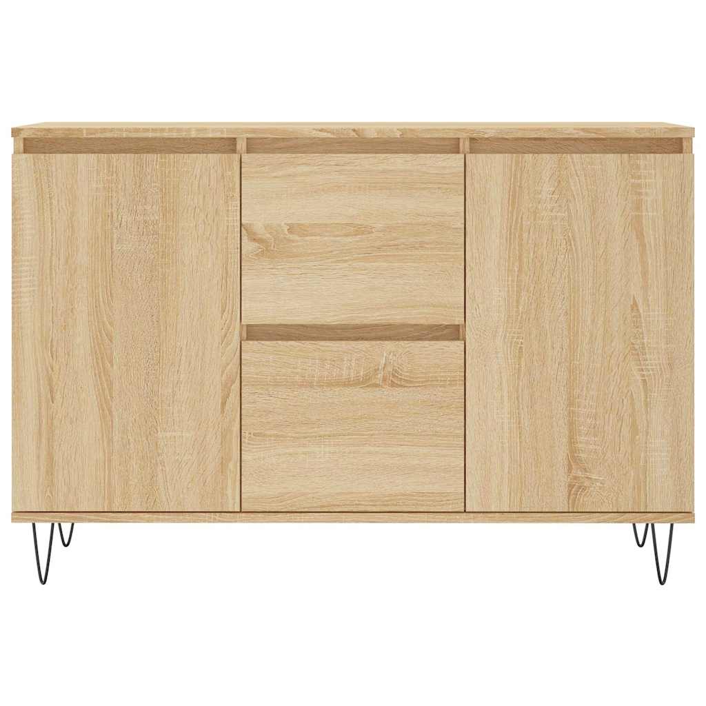 Skjenk sonoma eik 101,5x35x70 cm konstruert tre