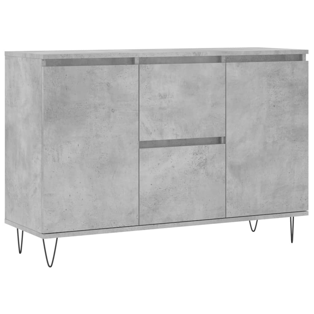 Skjenk betonggrå 101,5x35x70 cm konstruert tre