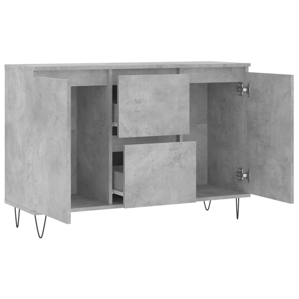 Skjenk betonggrå 101,5x35x70 cm konstruert tre