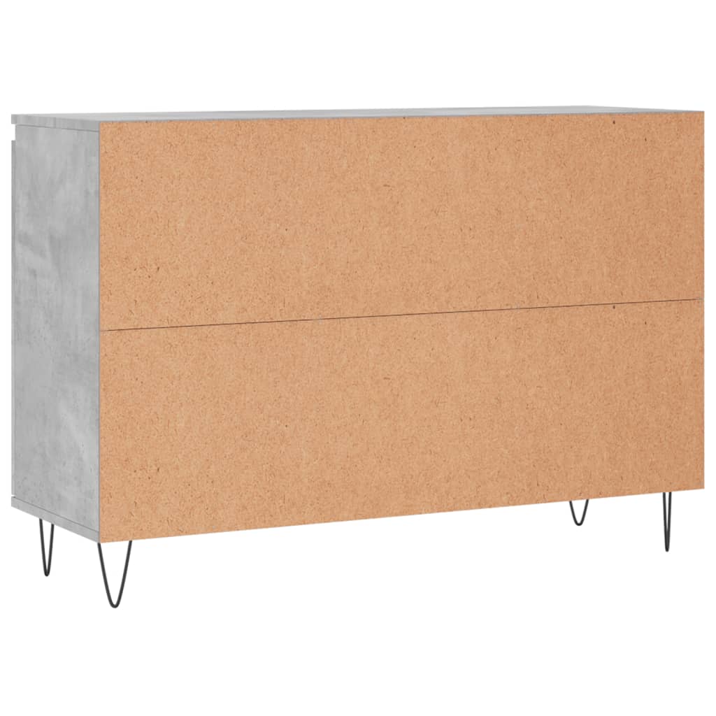 Skjenk betonggrå 101,5x35x70 cm konstruert tre