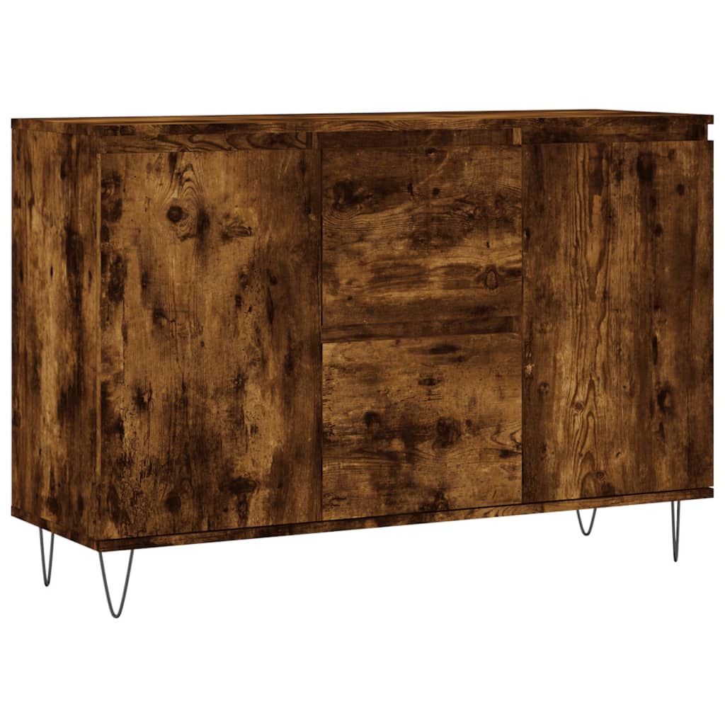 Skjenk røkt eik 101,5x35x70 cm konstruert tre
