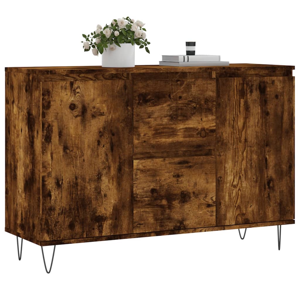 Skjenk røkt eik 101,5x35x70 cm konstruert tre