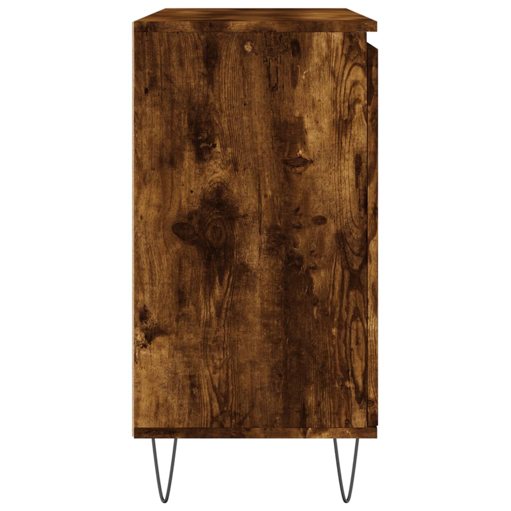 Skjenk røkt eik 101,5x35x70 cm konstruert tre