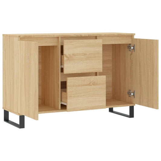 Skjenk sonoma eik 101,5x35x70 cm konstruert tre