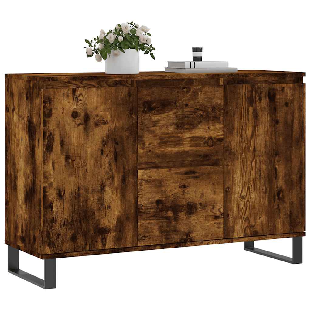 Skjenk røkt eik 101,5x35x70 cm konstruert tre vidaXL