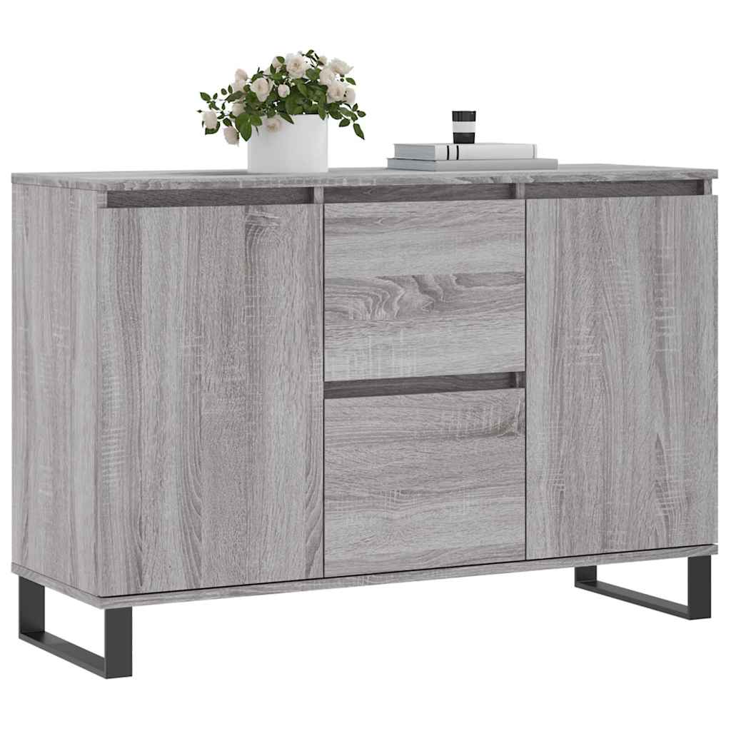 Skjenk grå sonoma 101,5x35x70 cm konstruert tre