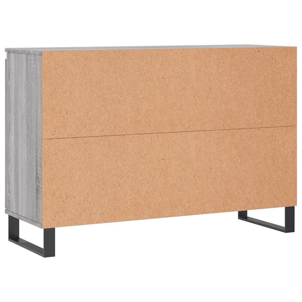 Skjenk grå sonoma 101,5x35x70 cm konstruert tre