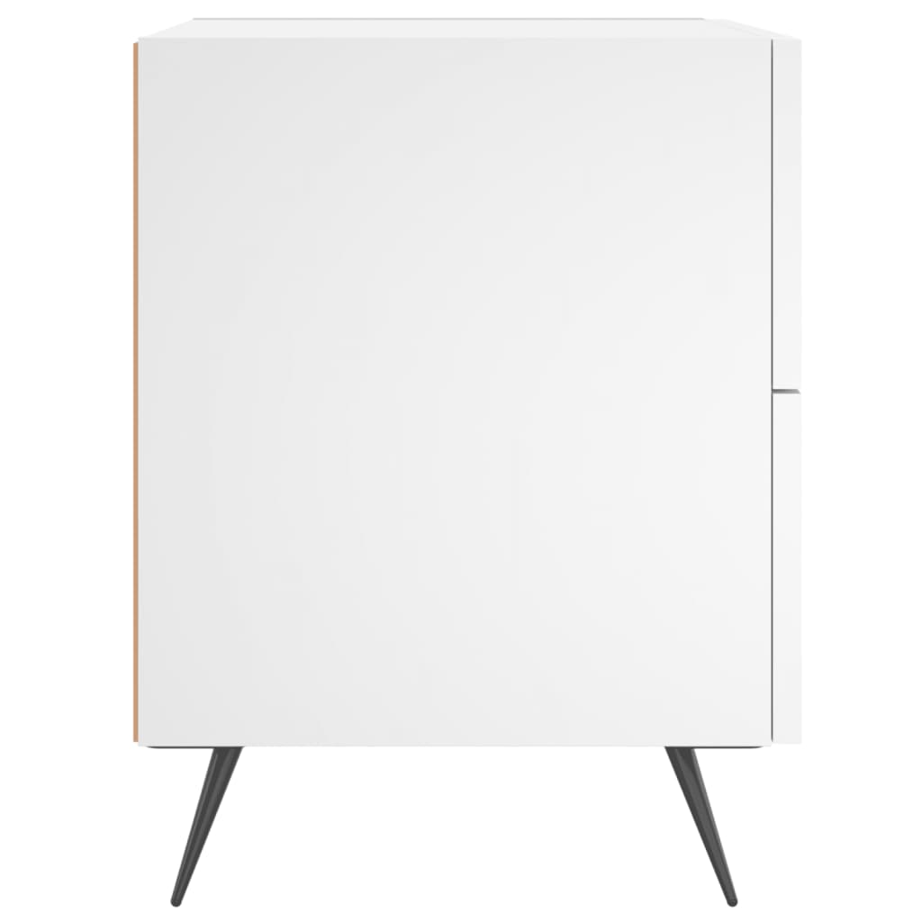 Nattbord hvit 40x35x47,5 cm konstruert tre