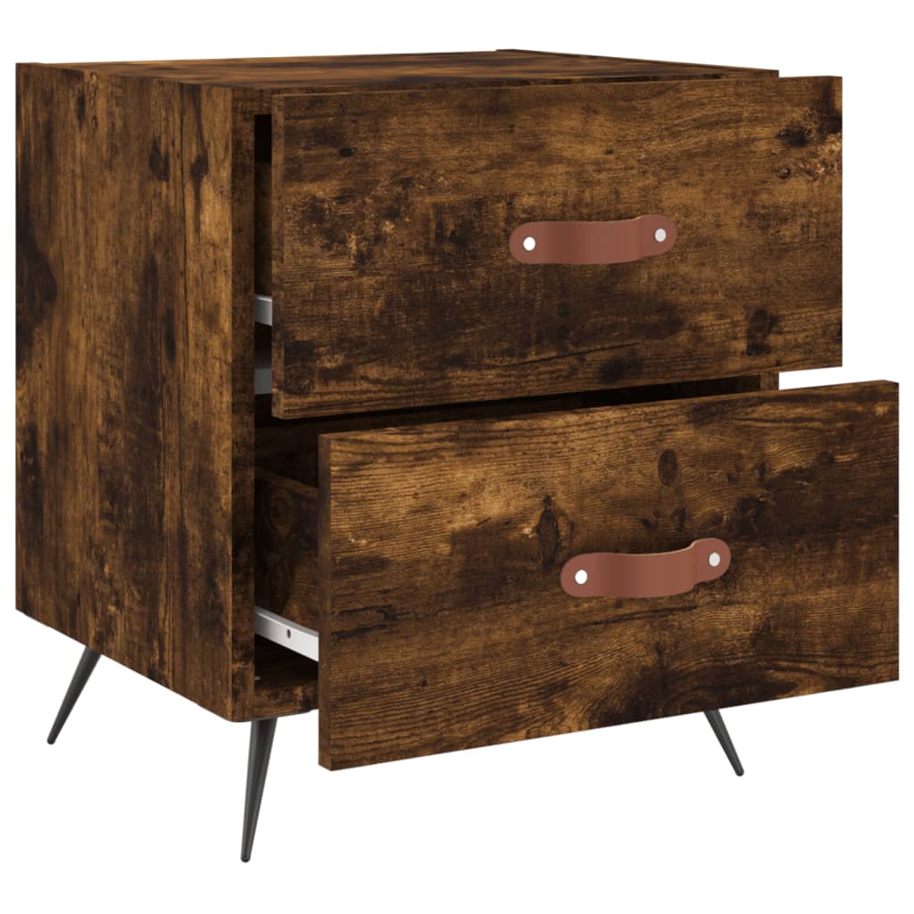 Nattbord røkt eik 40x35x47,5 cm konstruert tre