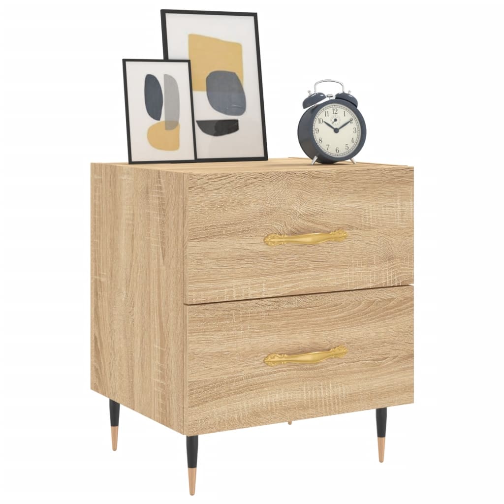 Nattbord 2 stk sonoma eik 40x35x47,5 cm konstruert tre