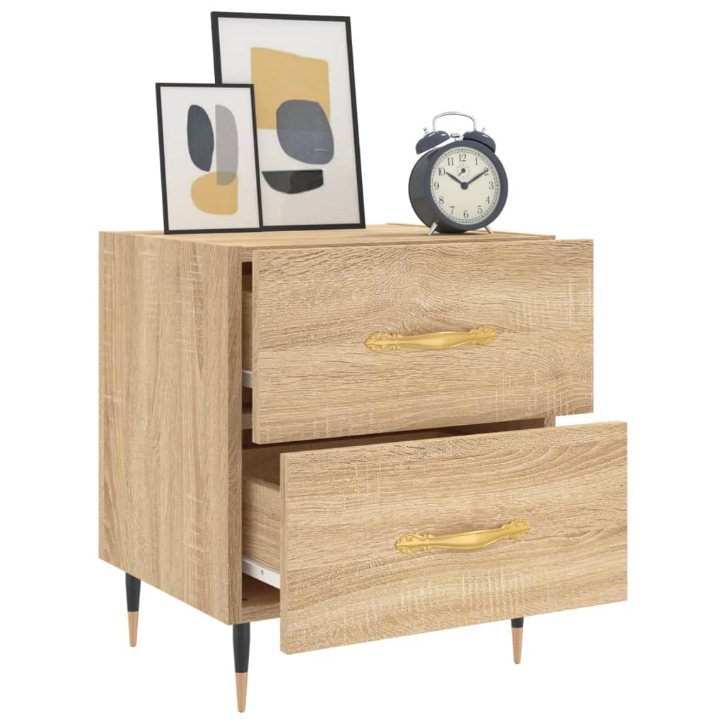 Nattbord 2 stk sonoma eik 40x35x47,5 cm konstruert tre