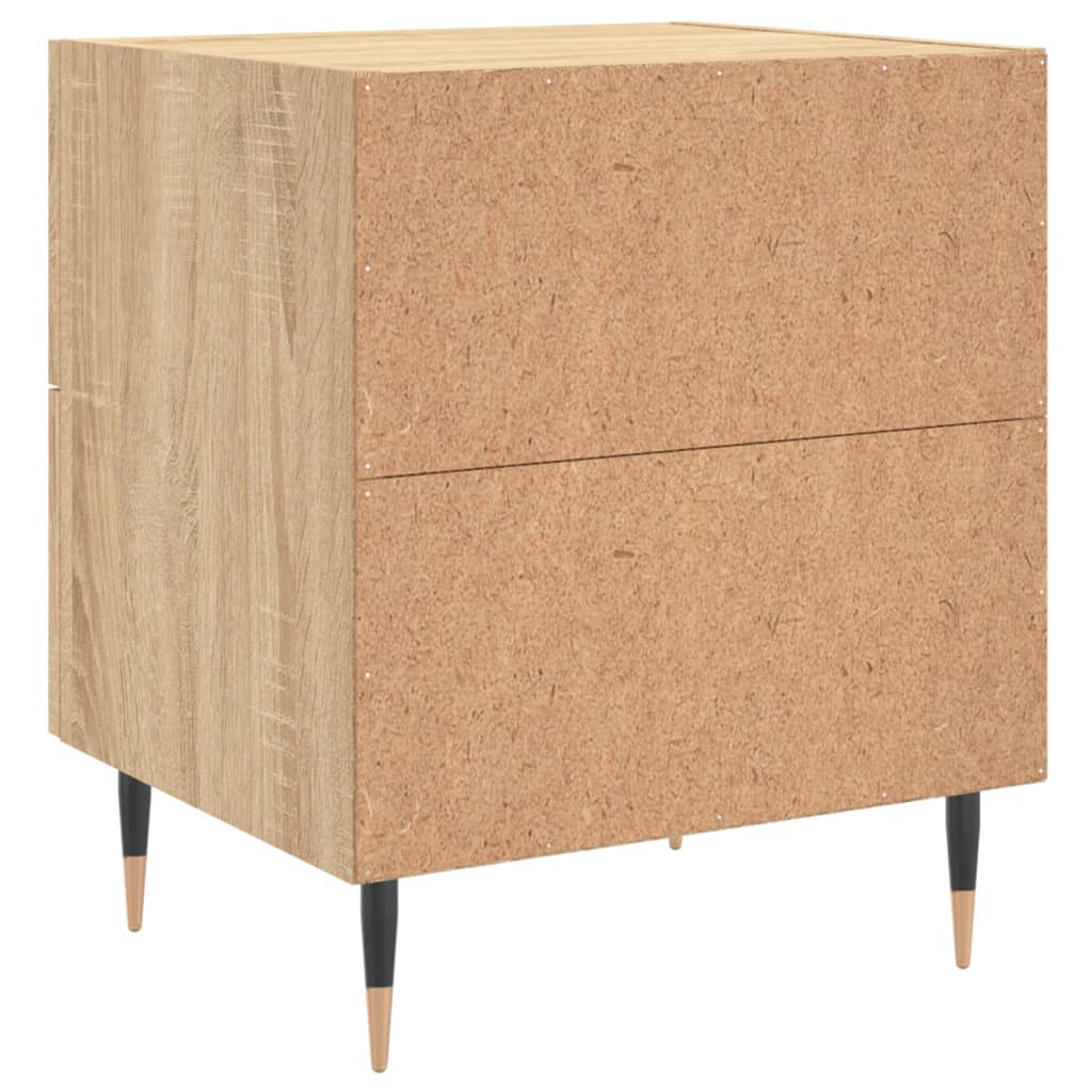 Nattbord 2 stk sonoma eik 40x35x47,5 cm konstruert tre