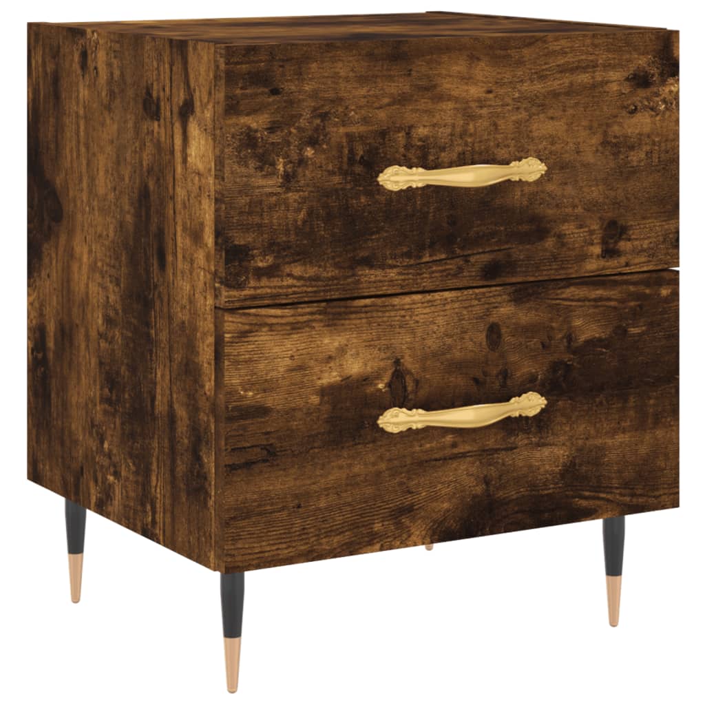 Nattbord røkt eik 40x35x47,5 cm konstruert tre