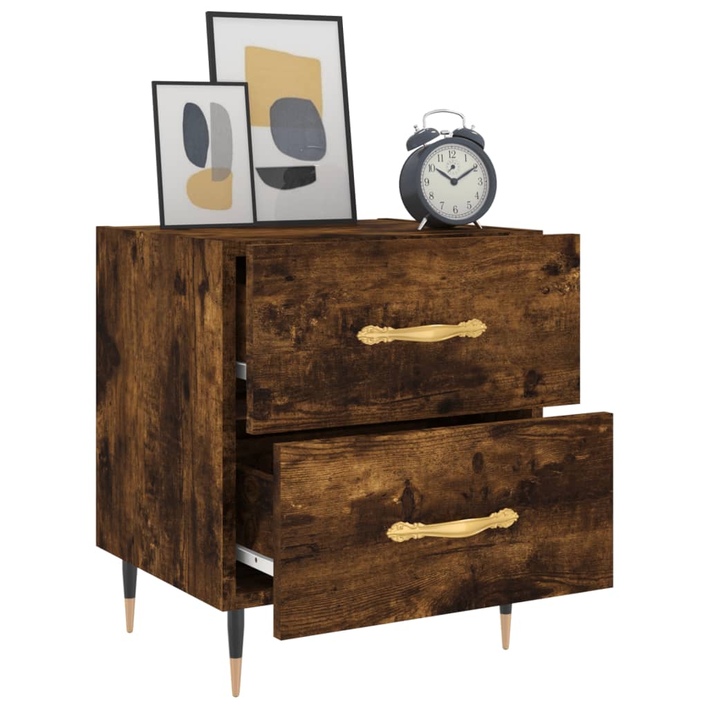 Nattbord røkt eik 40x35x47,5 cm konstruert tre