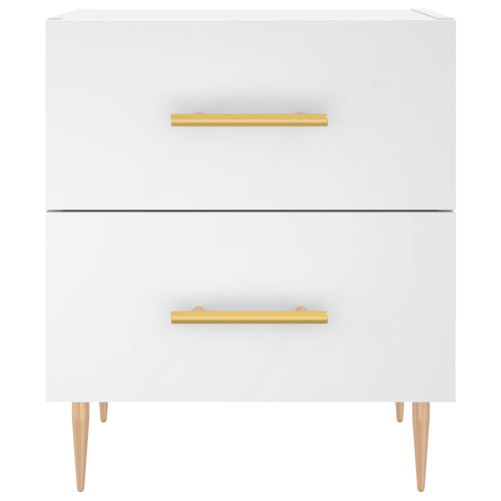 Nattbord 2 stk hvit 40x35x47,5 cm konstruert tre vidaXL