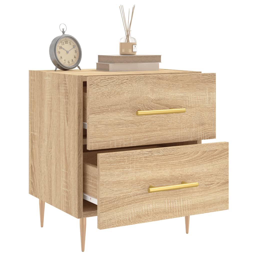 Nattbord 2 stk sonoma eik 40x35x47,5 cm konstruert tre