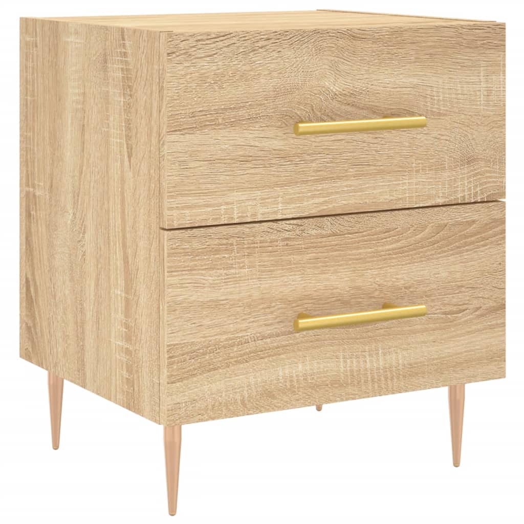 Nattbord 2 stk sonoma eik 40x35x47,5 cm konstruert tre