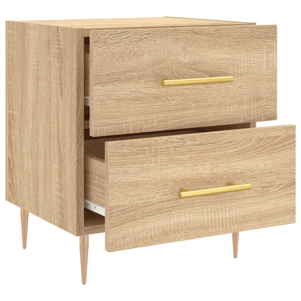 Nattbord 2 stk sonoma eik 40x35x47,5 cm konstruert tre