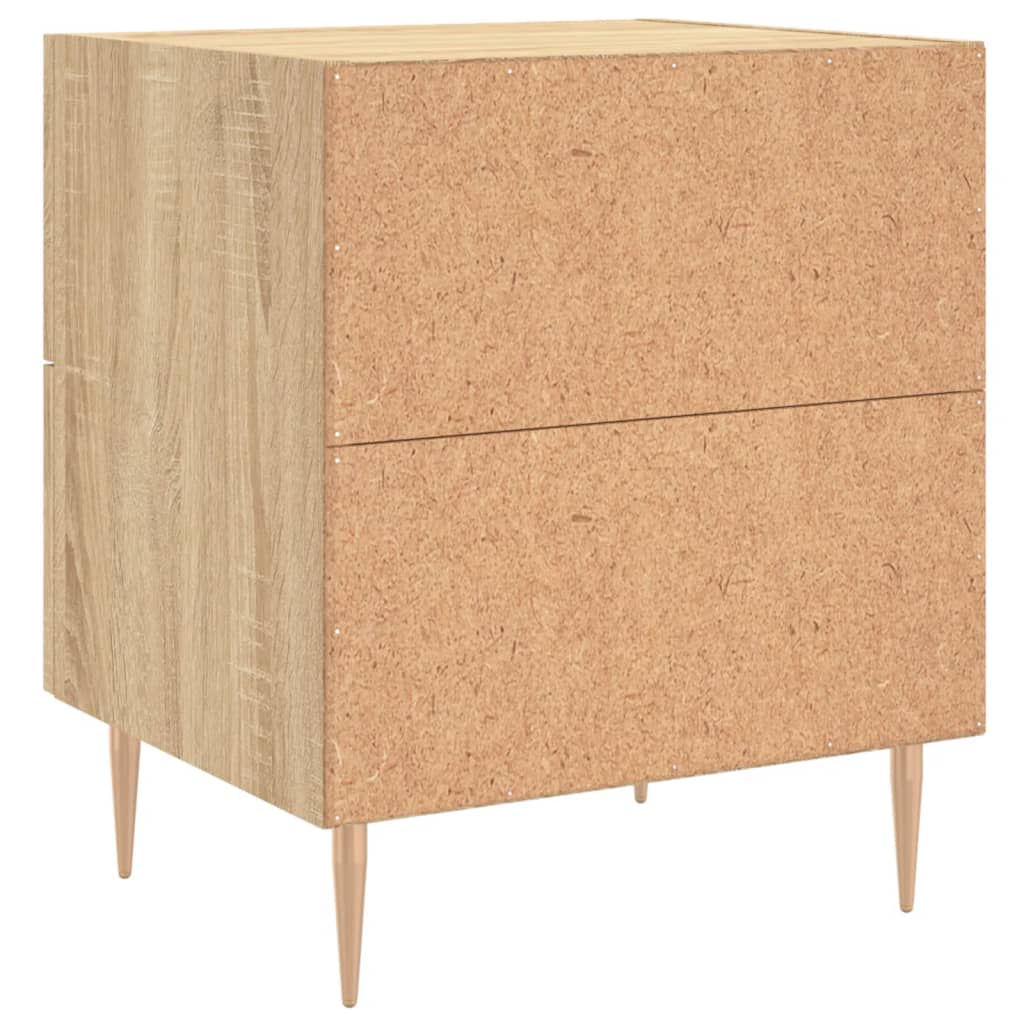 Nattbord 2 stk sonoma eik 40x35x47,5 cm konstruert tre