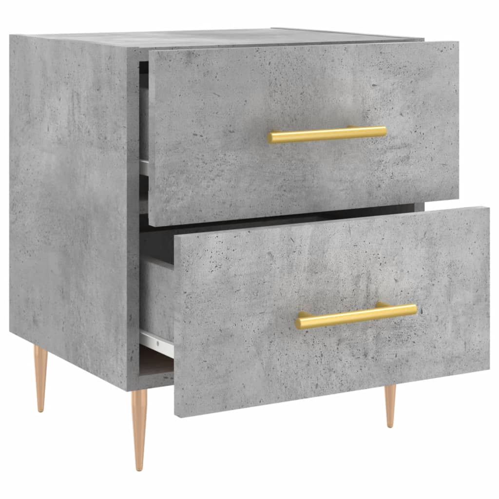 Nattbord betonggrå 40x35x47,5 cm konstruert tre