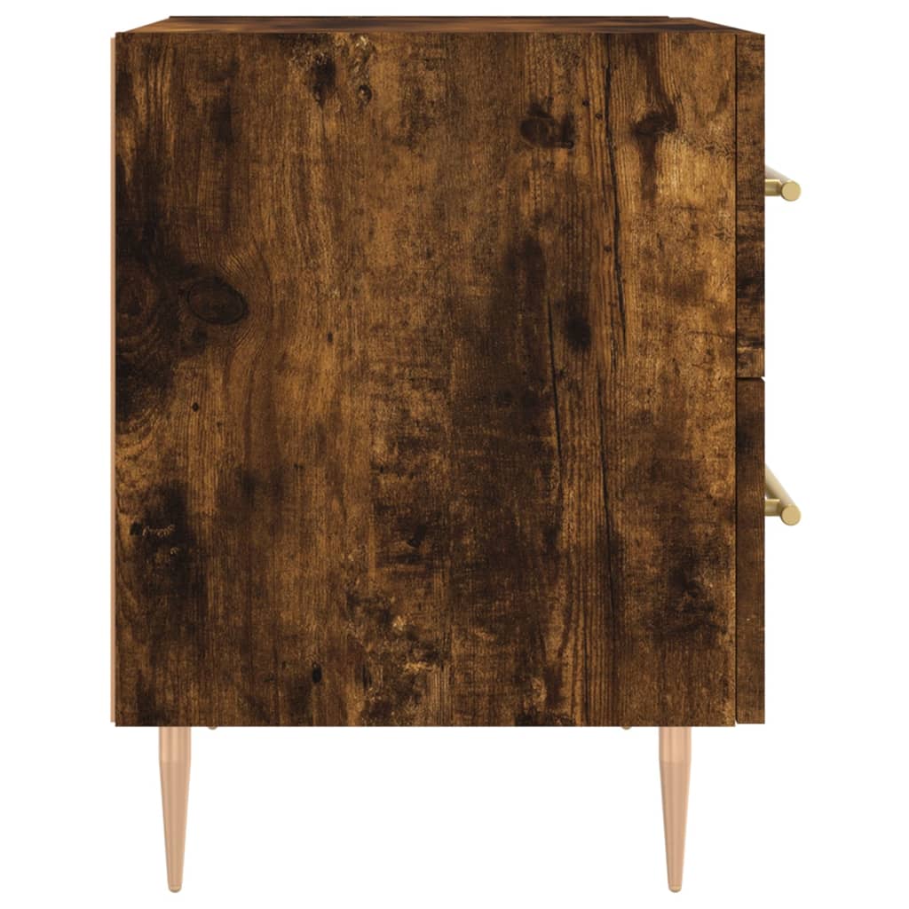 Nattbord røkt eik 40x35x47,5 cm konstruert tre