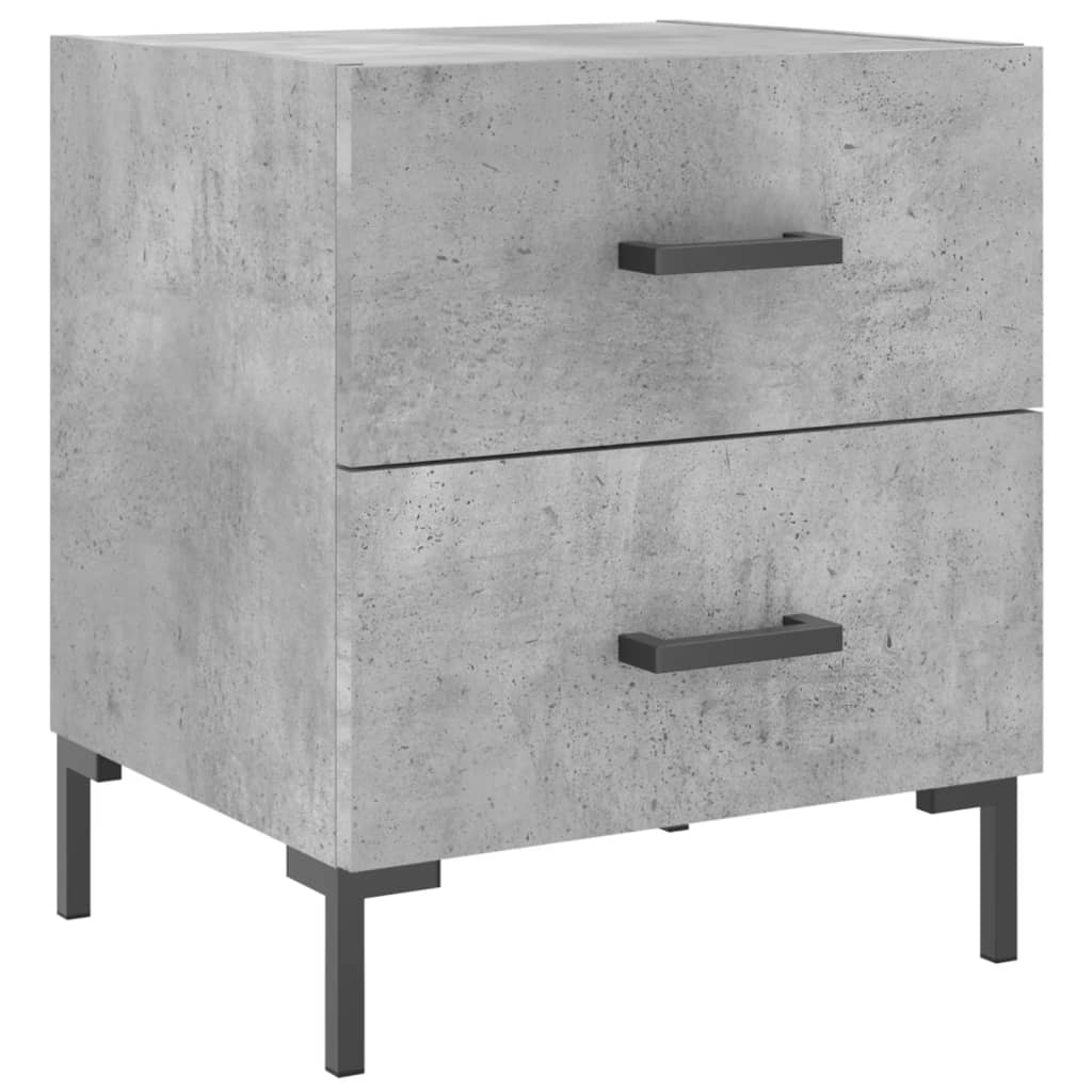 Nattbord betonggrå 40x35x47,5 cm konstruert tre
