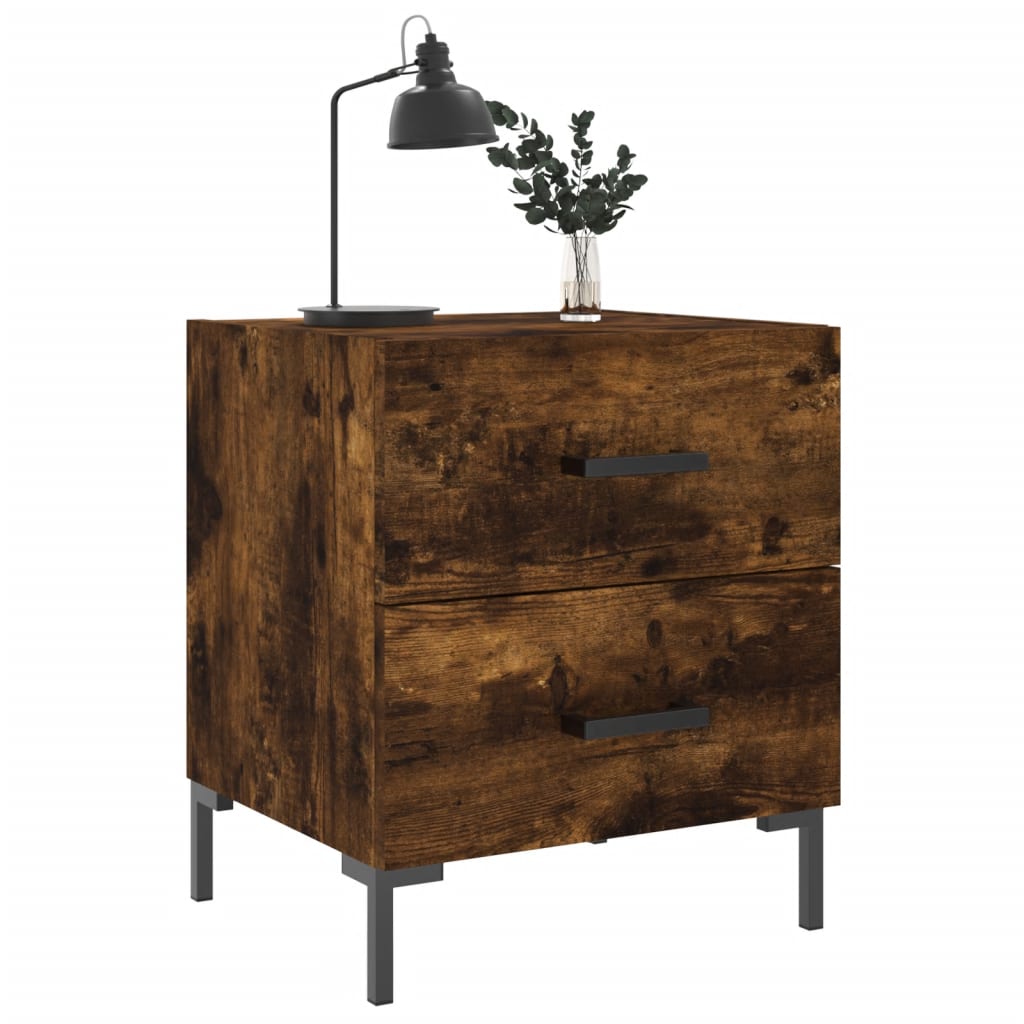 Nattbord røkt eik 40x35x47,5 cm konstruert tre