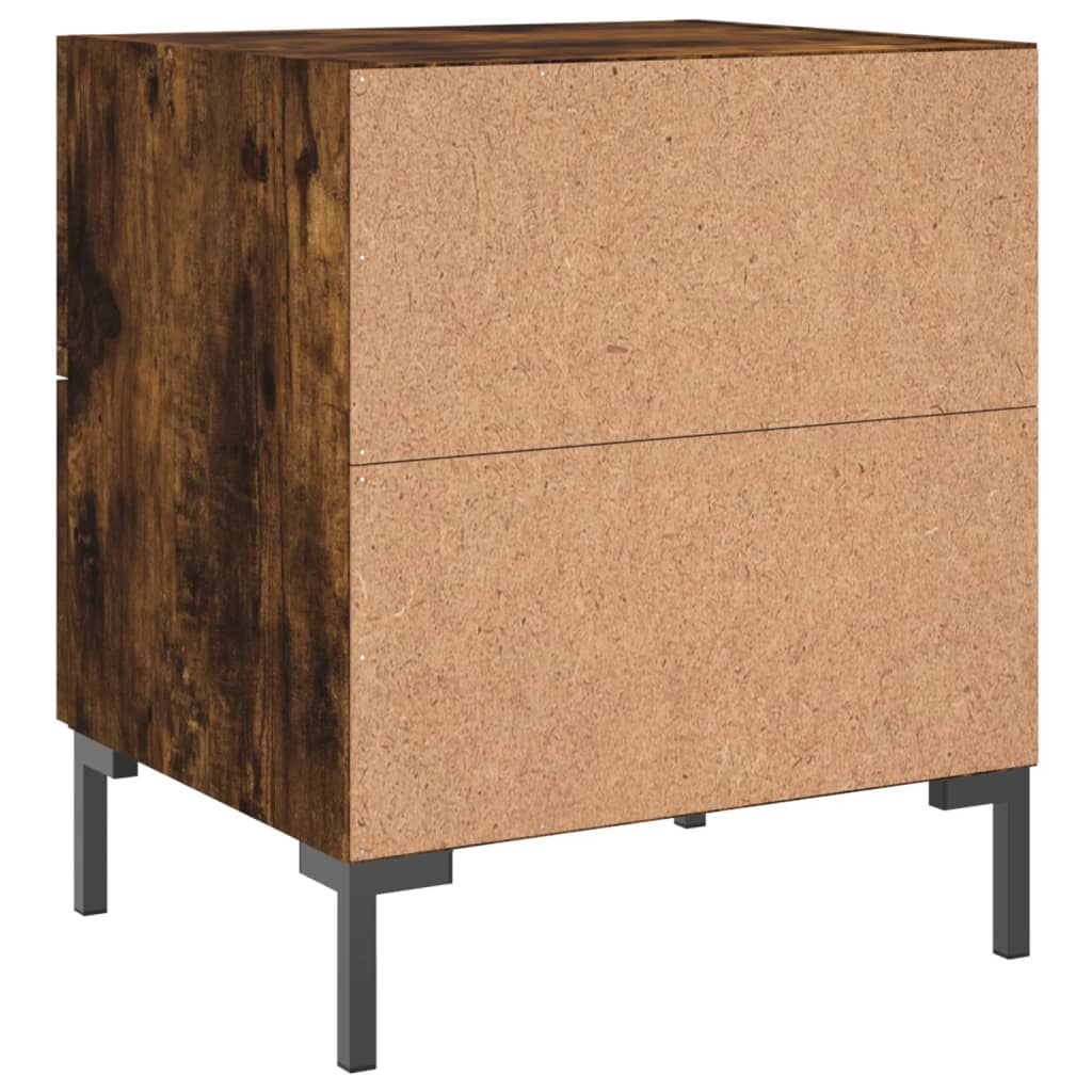 Nattbord røkt eik 40x35x47,5 cm konstruert tre