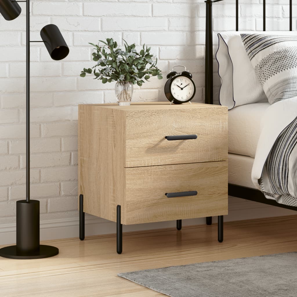 Nattbord sonoma eik 40x35x47,5 cm konstruert tre