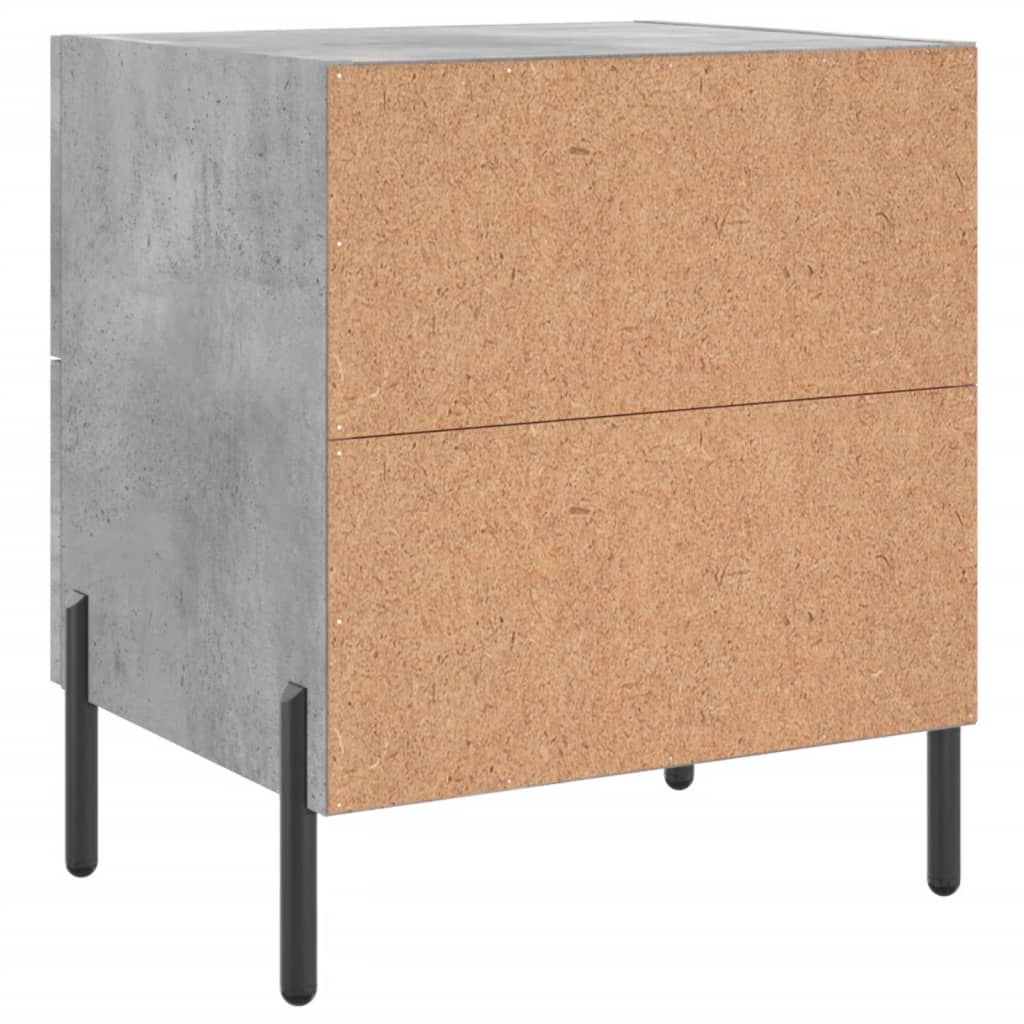 Nattbord betonggrå 40x35x47,5 cm konstruert tre