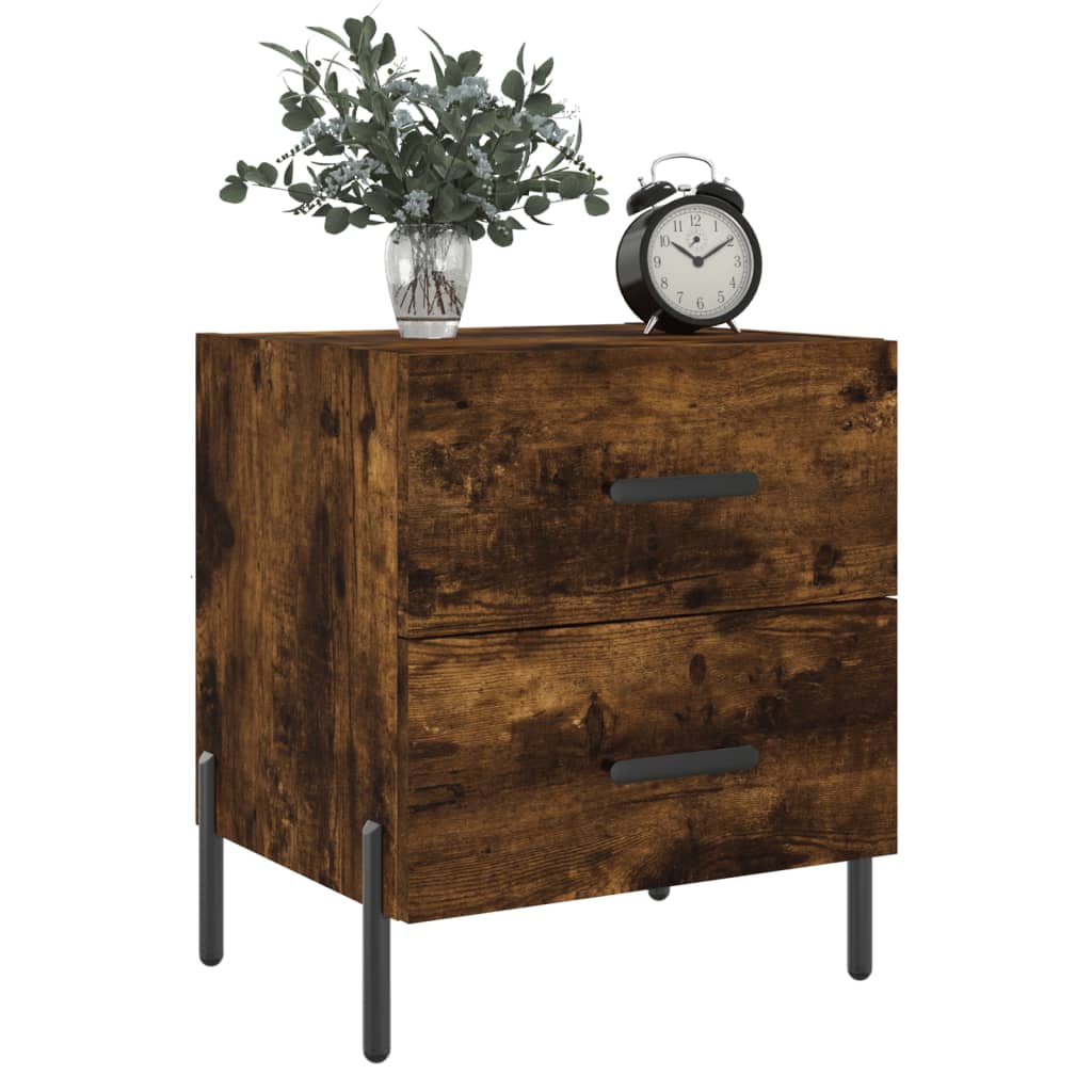 Nattbord røkt eik 40x35x47,5 cm konstruert tre