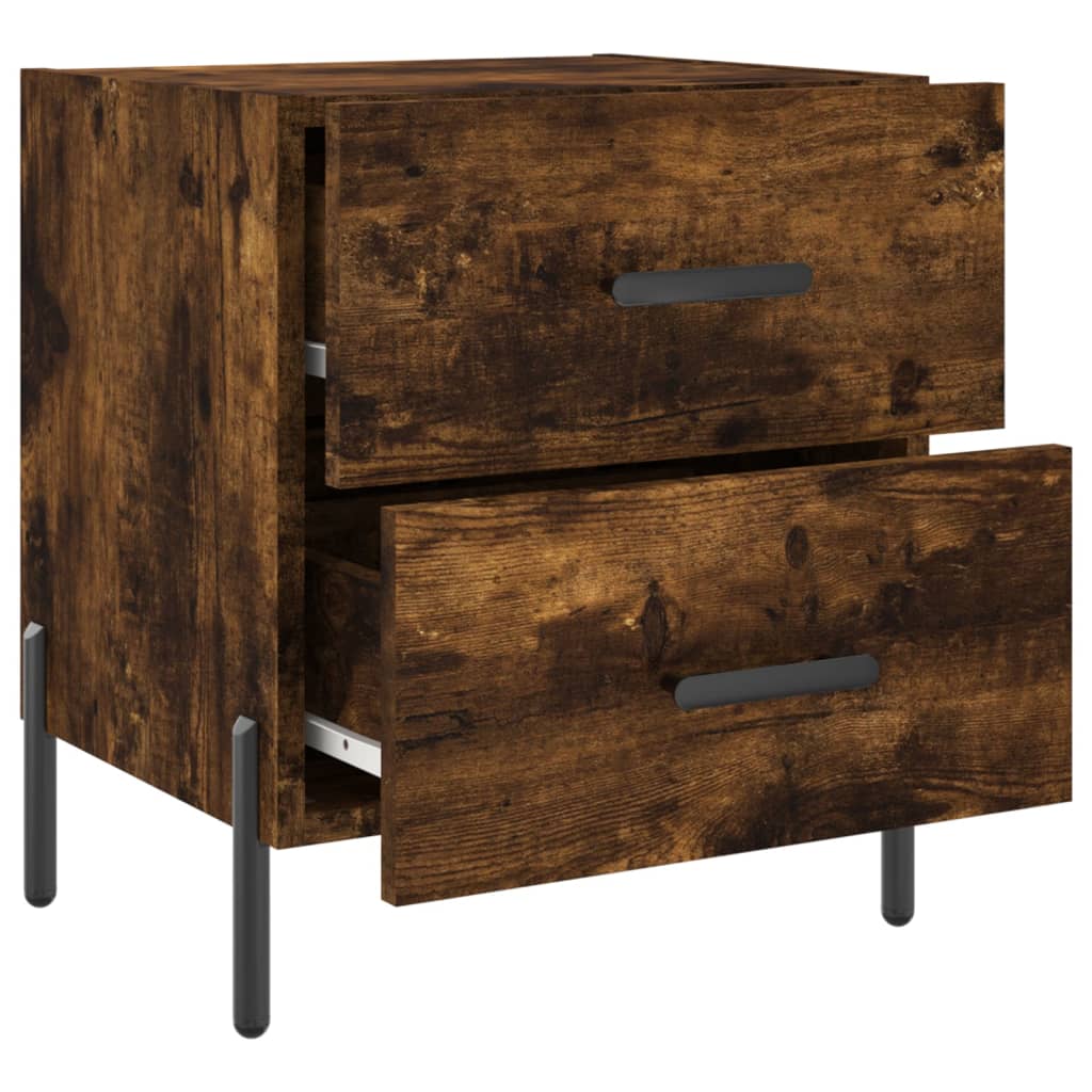 Nattbord røkt eik 40x35x47,5 cm konstruert tre