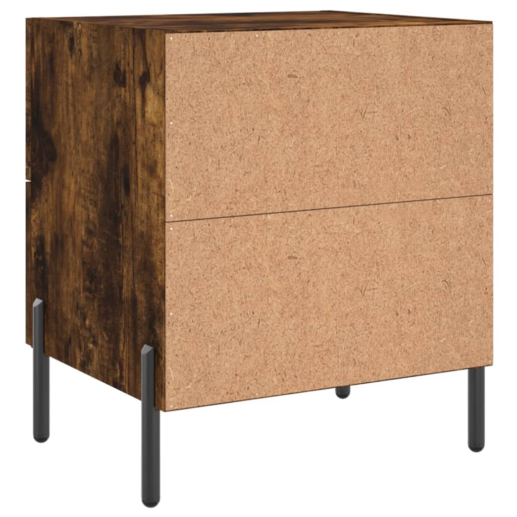 Nattbord røkt eik 40x35x47,5 cm konstruert tre