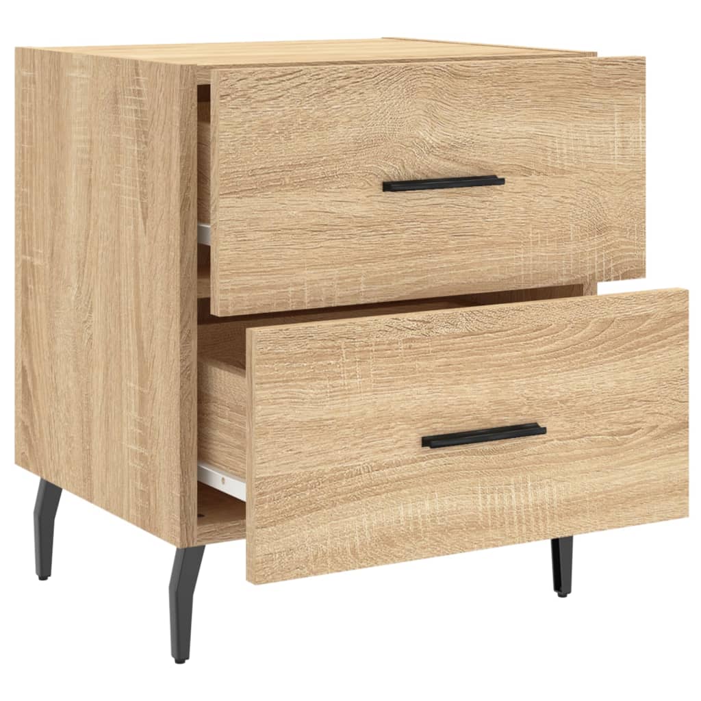 Nattbord 2 stk sonoma eik 40x35x47,5 cm konstruert tre