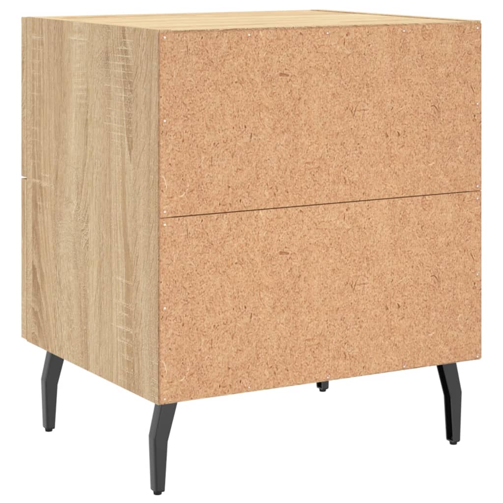 Nattbord 2 stk sonoma eik 40x35x47,5 cm konstruert tre