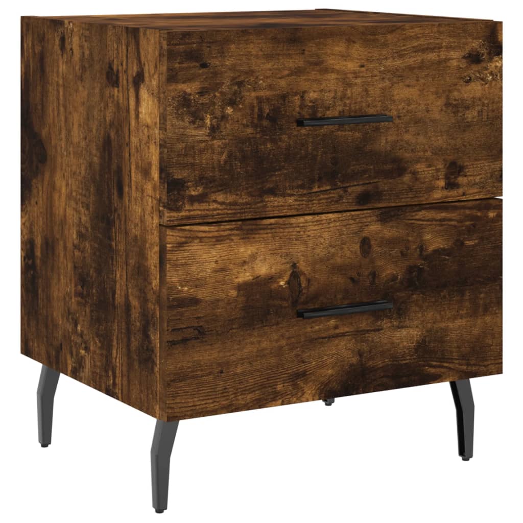 Nattbord røkt eik 40x35x47,5 cm konstruert tre