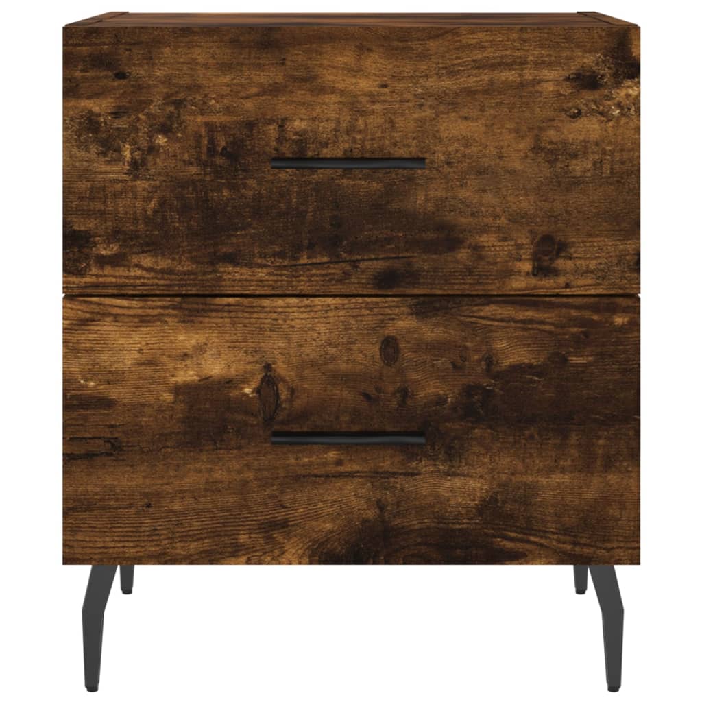 Nattbord røkt eik 40x35x47,5 cm konstruert tre